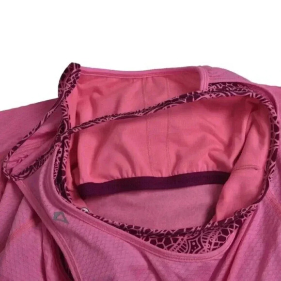 Ivivva Lululemon Double Dutch  Tank Top Pink Athletic Shelf Bra Size 12 - Picture 11 of 11